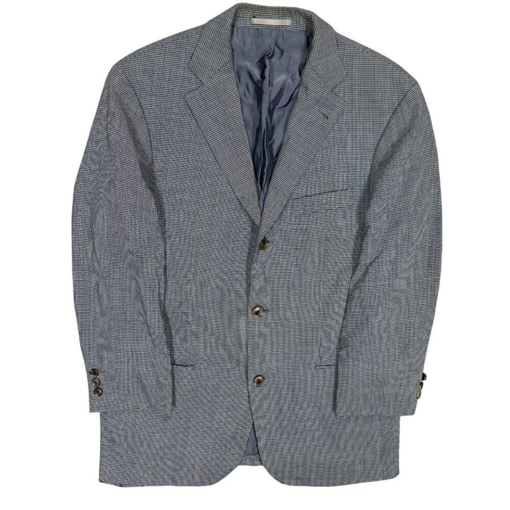 Hugo Boss Mars Loro Piana Zelander Houndstooth Sport Coat Blazer 40R